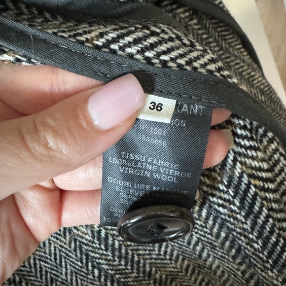 Isabel Marant 100% Virgin Wool Plaid Coat - Picture 6 of 6